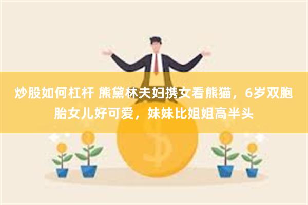炒股如何杠杆 熊黛林夫妇携女看熊猫，6岁双胞胎女儿好可爱，妹妹比姐姐高半头