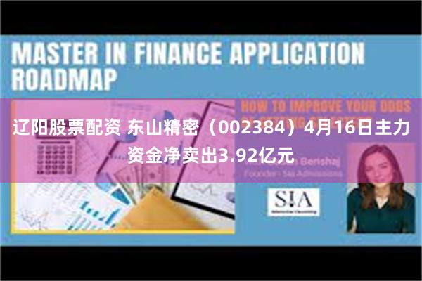 辽阳股票配资 东山精密（002384）4月16日主力资金净卖出3.92亿元