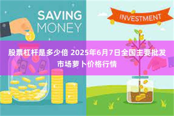 股票杠杆是多少倍 2025年6月7日全国主要批发市场萝卜价格行情