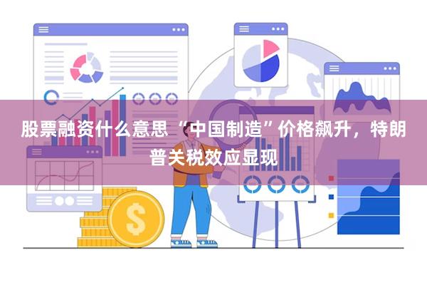 股票融资什么意思 “中国制造”价格飙升，特朗普关税效应显现