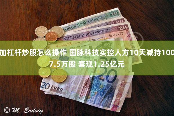 加杠杆炒股怎么操作 国脉科技实控人方10天减持1007.5万股 套现1.25亿元